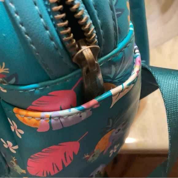 Disney Loungefly Teal LILO AND STITCH Stitch BACKPACK - Picture 10 of 12